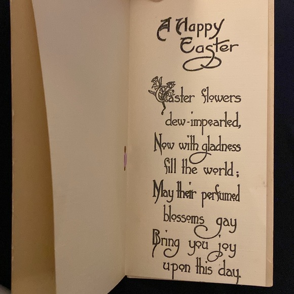 Antique Easter Greetings Card - Picture 3 of 5